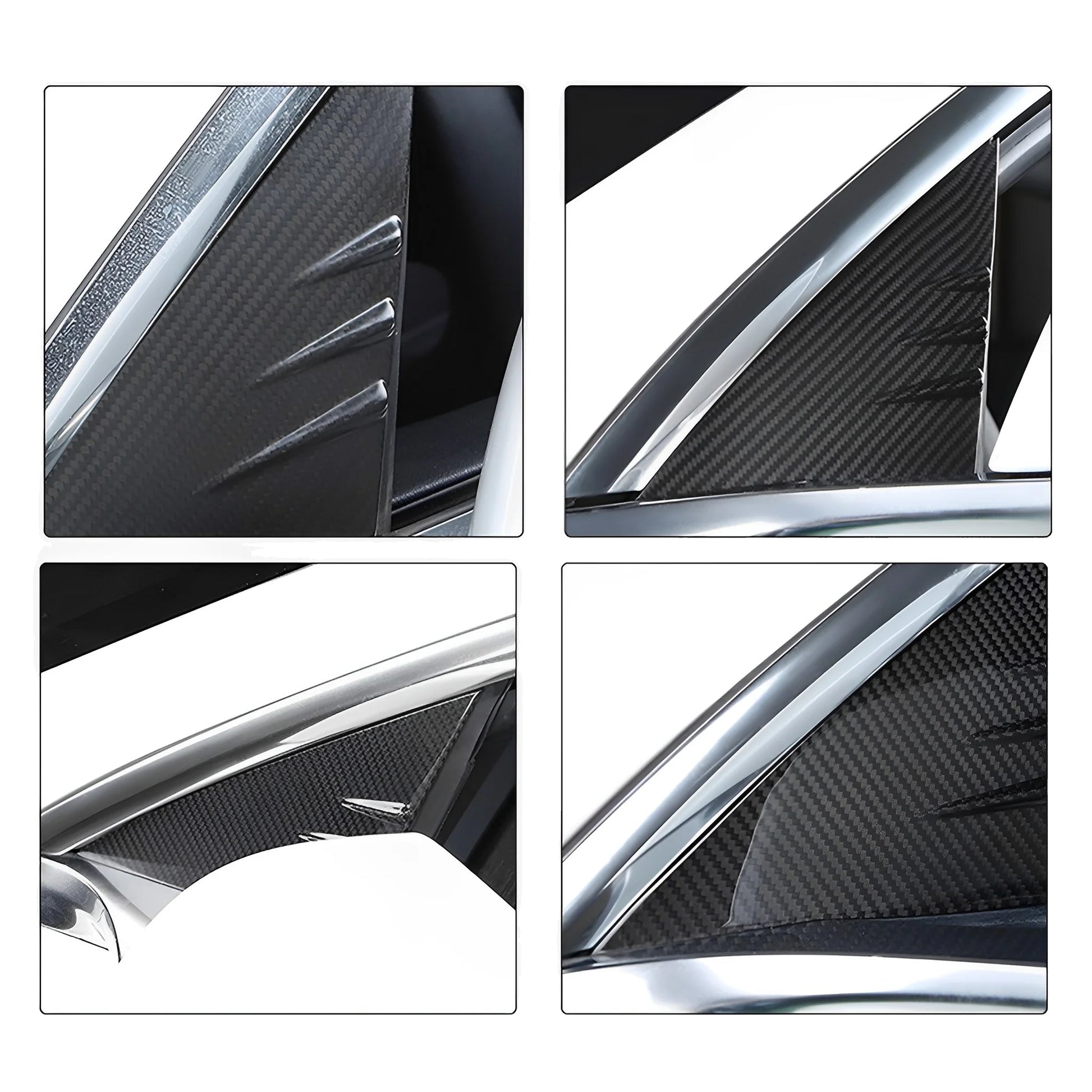 Yeslak Carbon A-Säulen Cover – Tesla Model 3 / Y / Highland / Juniper bei EV Motion Shop