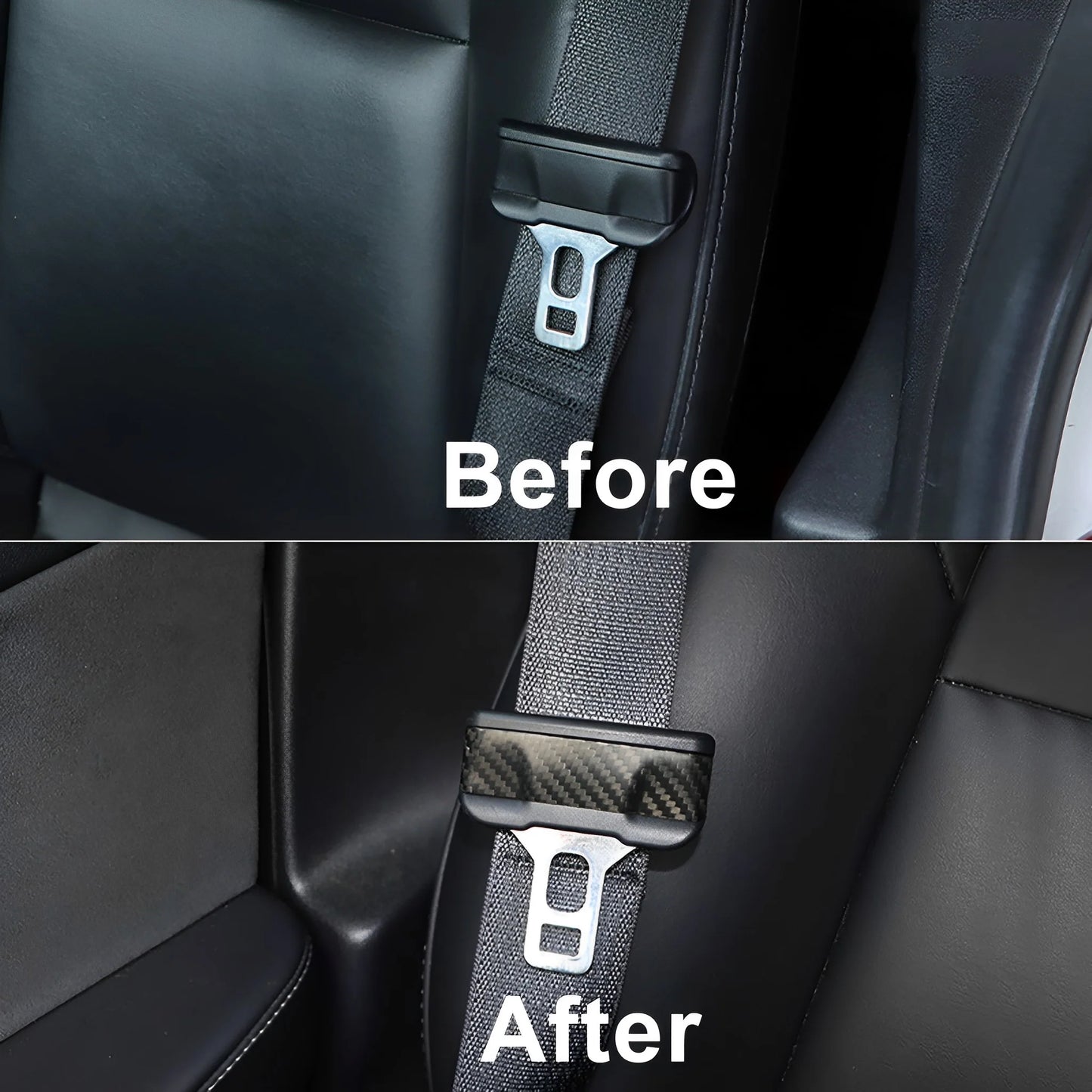 Yeslak Carbon Sicherheitsgurt Cover – Tesla Model 3 / Y / Highland / Juniper