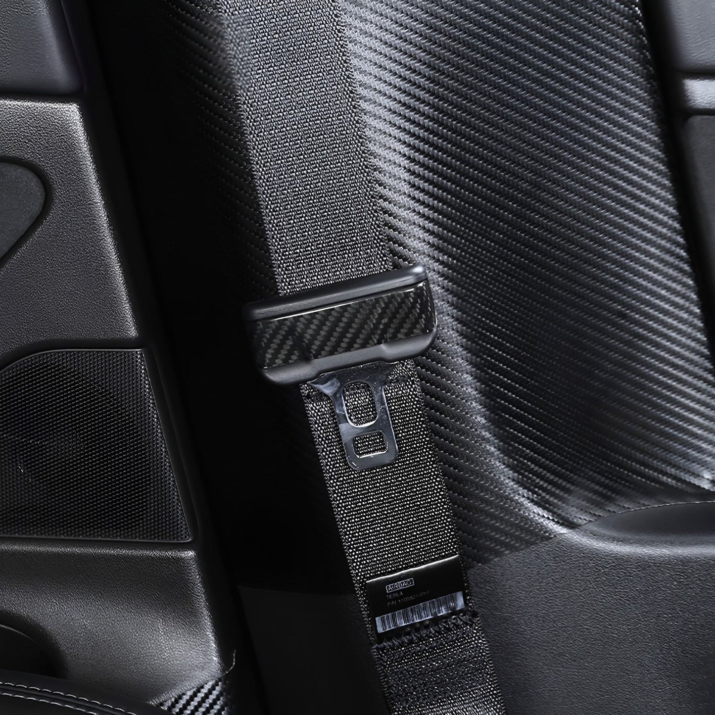 Yeslak Carbon Sicherheitsgurt Cover – Tesla Model 3 / Y / Highland / Juniper