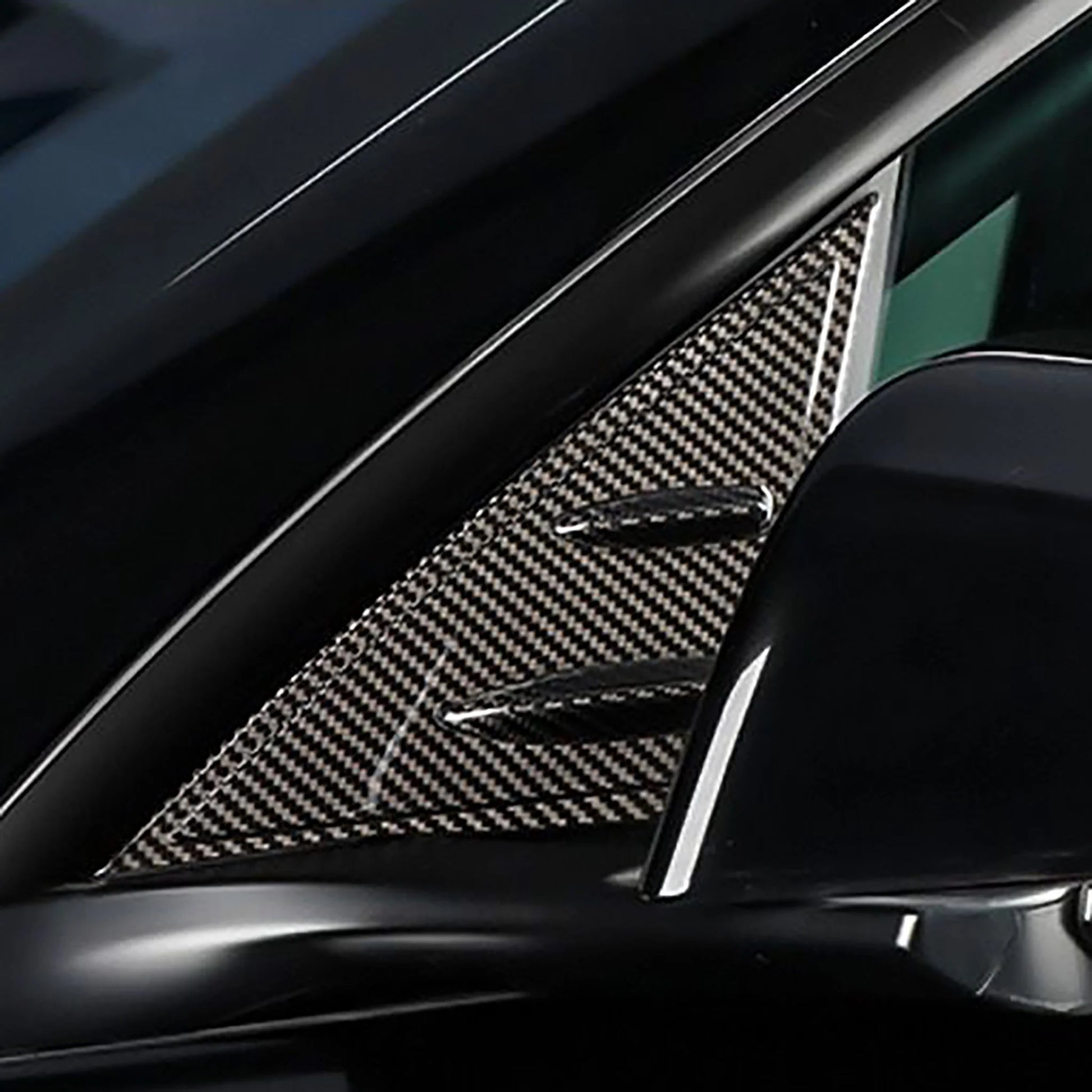 Yeslak Carbon A-Säulen Cover – Tesla Model 3 / Y / Highland / Juniper bei EV Motion Shop