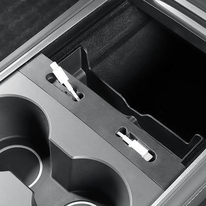 Yeslak Mittelkonsolen Brillenhalter mit Kabelorganizer – Tesla Model 3 / Y (Pre-Facelift) bei EV Motion Shop