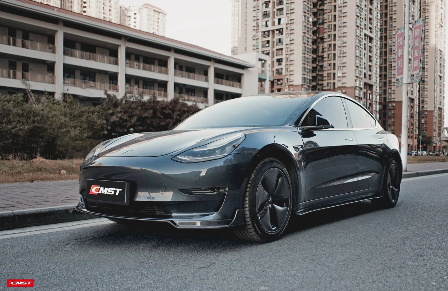 CMST Carbon Kohlefaser Full Body Kit (Style B) für Tesla Model 3 bei EV Motion Shop