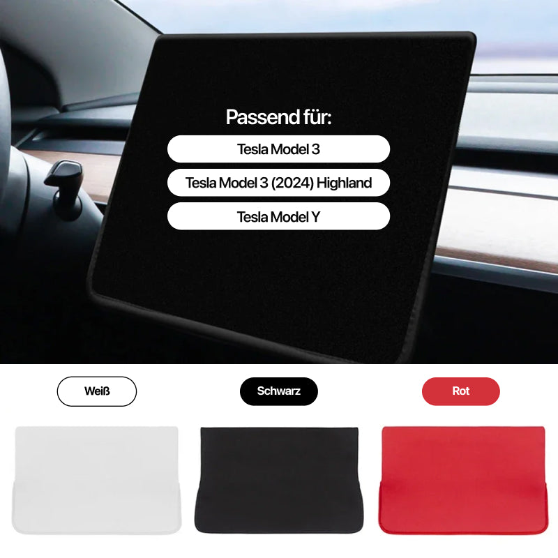 Displayabdeckung Touchscreen Anti UV Schutz Cover passend für Tesla Model 3 / Y / Highland bei EV Motion Shop