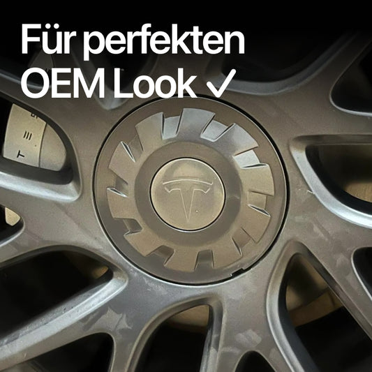 EV Motion Glider Photon Felgen Radnaben Center Lock Cover | Gun Metal Grey – Tesla Model 3 Highland
