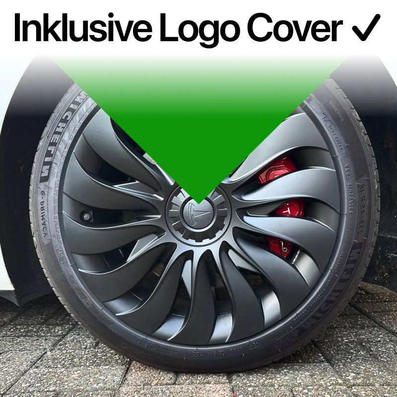 EV Motion 19" Zoll Radkappen im Performance Turbinen Design für Tesla Model Y