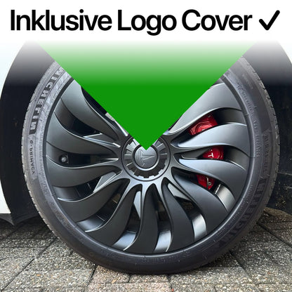 EV Motion 19" Zoll Radkappen im Performance Turbinen Design für Tesla Model Y