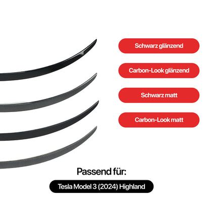 EV Motion ABS Performance Spoiler Lippe für Tesla Model 3 (2024) Highland