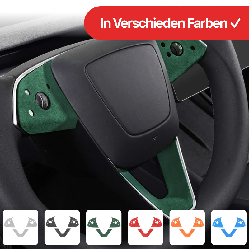 EV Motion Alcantara Lenkrad Schutz Verkleidung für Tesla Model 3 / Y Highland / Juniper