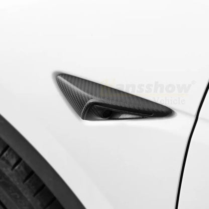 EV Motion Carbon Kotflügel Seiten Kamera Abdeckung Cover aus echter Kohlefaser für Tesla Model 3 / Y / Highland