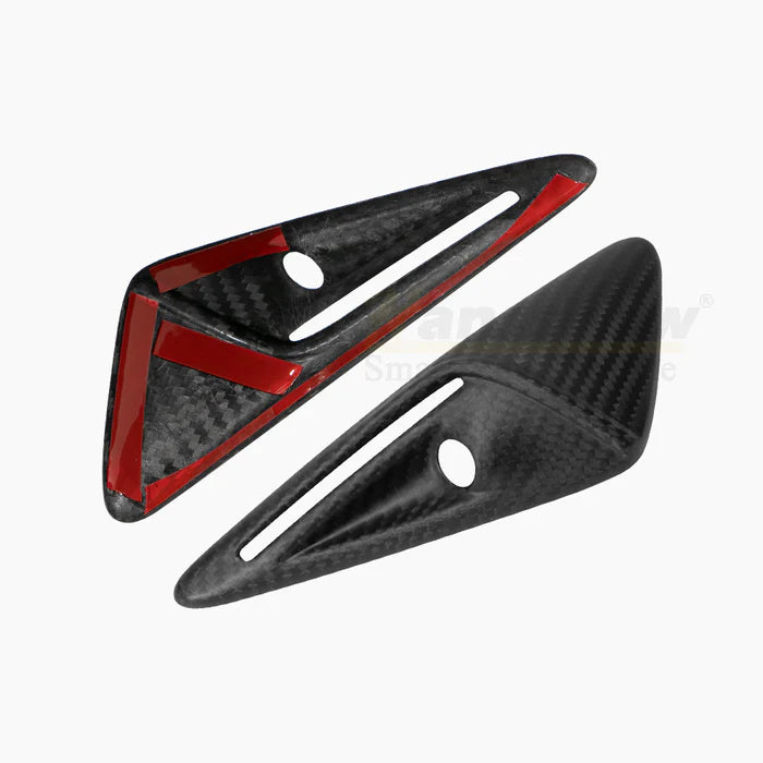 EV Motion Carbon Kotflügel Seiten Kamera Abdeckung Cover aus echter Kohlefaser für Tesla Model 3 / Y / Highland