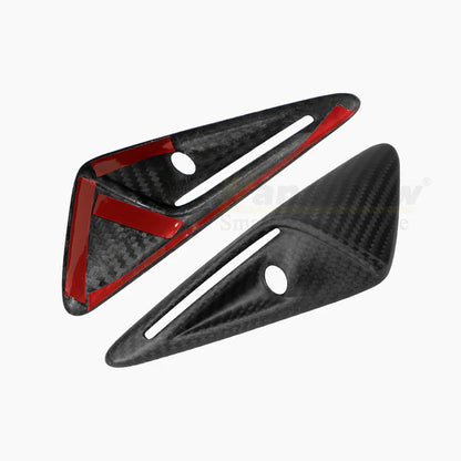 EV Motion Carbon Kotflügel Seiten Kamera Abdeckung Cover aus echter Kohlefaser für Tesla Model 3 / Y / Highland
