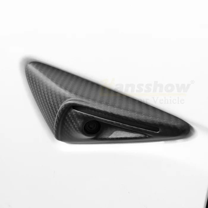 EV Motion Carbon Kotflügel Seiten Kamera Abdeckung Cover aus echter Kohlefaser für Tesla Model 3 / Y / Highland