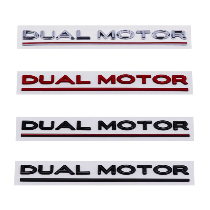 EV Motion Dual Motor Script Logo Schriftzug für Tesla Model 3 / Y / Highland