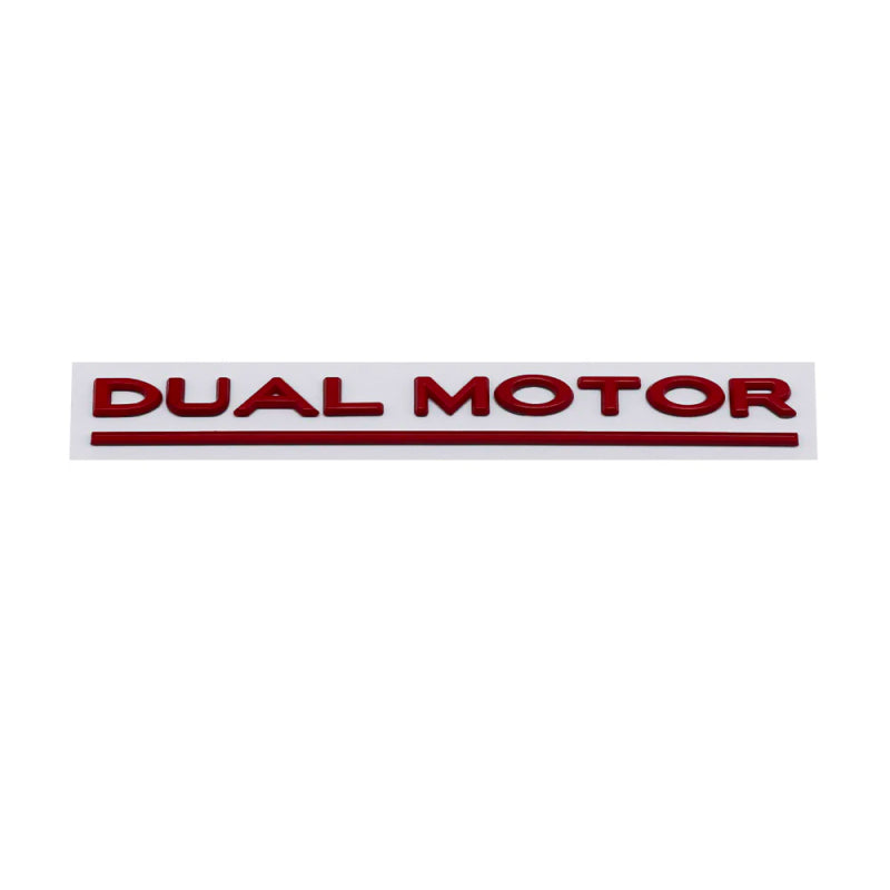 EV Motion Dual Motor Script Logo Schriftzug für Tesla Model 3 / Y / Highland