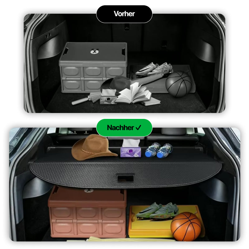 EV Motion Einziehbare Kofferraum Trunk Hut Ablage Abdeckung für Tesla Model Y