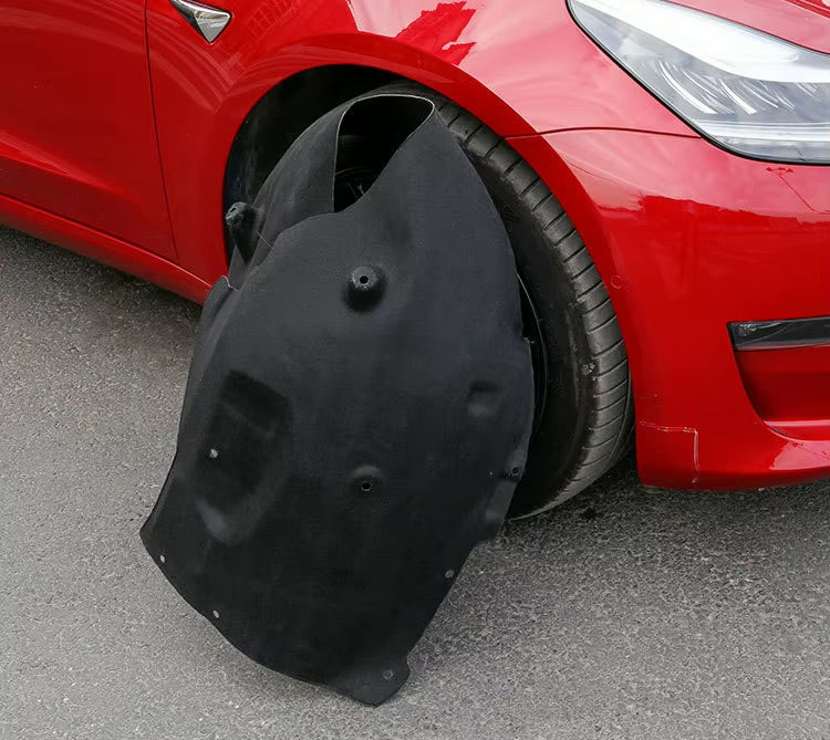 EV Motion Front Radkasten Schallmatten Polsterung (2er Set) für Tesla Model 3 bei EV Motion Shop
