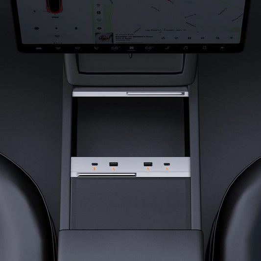 EV Motion Mittelkonsolen 65KW USB Hub für Tesla Model 3 / Y Highland / Juniper bei EV Motion Shop