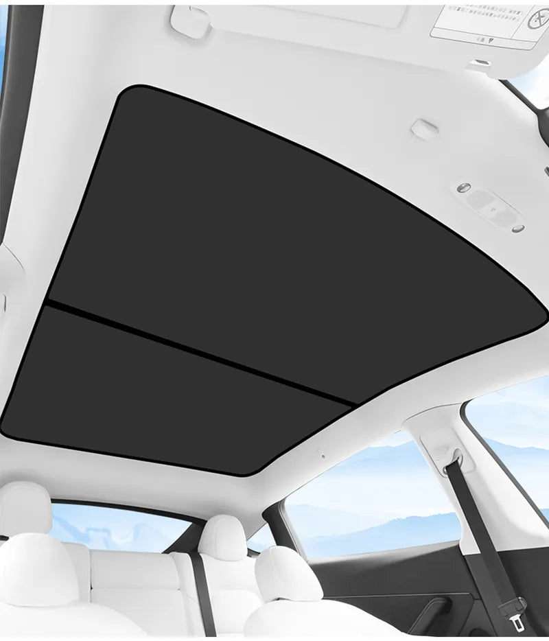 EV Motion Panorama Dach Sonnenschutz / Sonnenblenden Schutz für Tesla Model 3 / Y / Highland