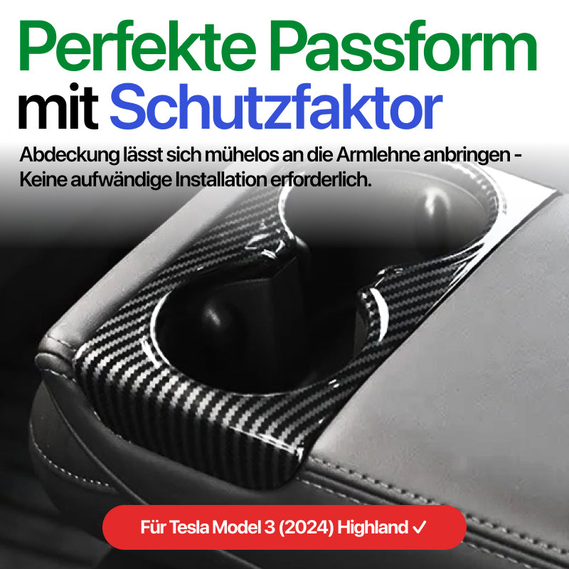EV Motion Ruecksitze Armlehnen Hintere Getraenkehalter Schutz Abdeckung Cover für Tesla Model 3 / Y / Highland / Juniper