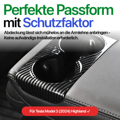 EV Motion Ruecksitze Armlehnen Hintere Getraenkehalter Schutz Abdeckung Cover für Tesla Model 3 / Y / Highland / Juniper