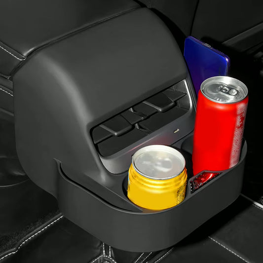 EV Motion Ruecksitze Mittelkonsolen Getraenke Flaschenhalter fuer Tesla Model 3 / Y