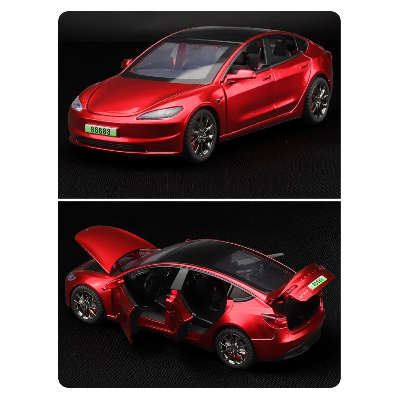 Tesla Model 3 2024 Highland Spielzeug Dekoration Modell Auto im 1 32 Maßstab aus Aluminium bei EV Motion Shop