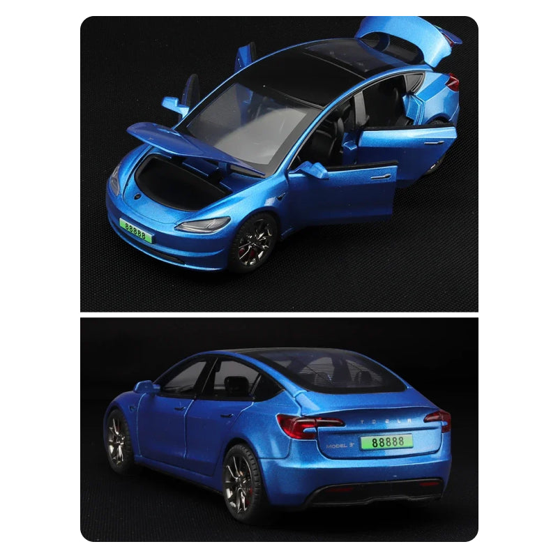 Tesla Model 3 2024 Highland Spielzeug Dekoration Modell Auto im 1 32 Maßstab aus Aluminium bei EV Motion Shop