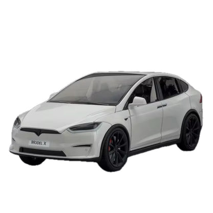 EV Motion Tesla Model X Spielzeug Dekoration Modell Auto im 1:24 Maßstab aus Aluminium bei EV Motion Shop