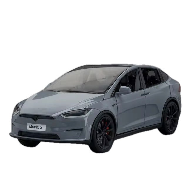 EV Motion Tesla Model X Spielzeug Dekoration Modell Auto im 1:24 Maßstab aus Aluminium bei EV Motion Shop
