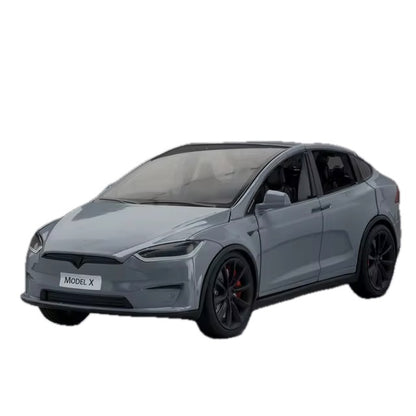 EV Motion Tesla Model X Spielzeug Dekoration Modell Auto im 1:24 Maßstab aus Aluminium bei EV Motion Shop
