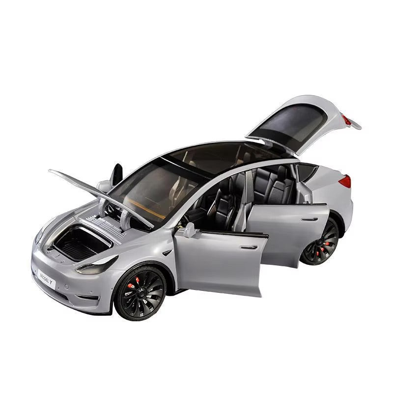 Tesla Model Y Spielzeug Dekoration Modell Auto im 1 24 Maßstab aus Aluminium bei EV Motion Shop