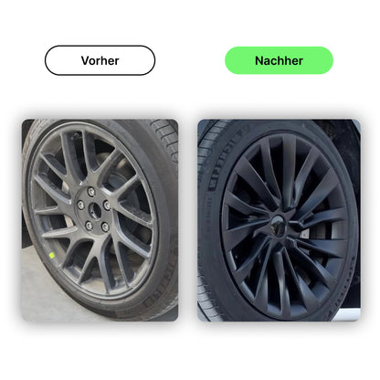 18" Zoll Radkappen (4er Set) im Nova Design für Tesla Model 3 (2024) Highland bei EV Motion Shop