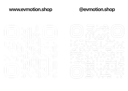 EV Motion Shop QR Code zum Shop und Instagram