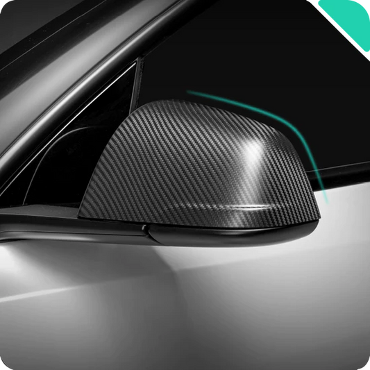 HALOBLK Carbon Seitenspiegelkappen für Tesla Model S / 3 / Y bei EV Motion Shop
