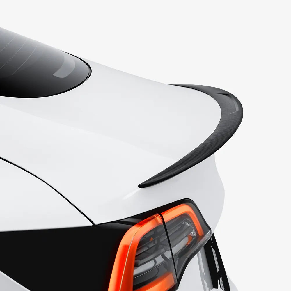 HALOBLK Carbon Heckspoiler Echte Kohlefaser Spoiler für Tesla Model 3 / Y bei EV Motion Shop