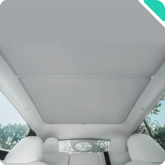 HALOBLK Panorama Glasdach-Sonnenblende für Tesla Model Y und (2024) Model 3 Highland bei EV Motion Shop