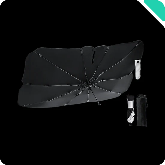 HALOBLK Windschutzscheibe Sonnenschirm Regenschirm Schutzblende für Tesla Model 3 / Y bei EV Motion Shop