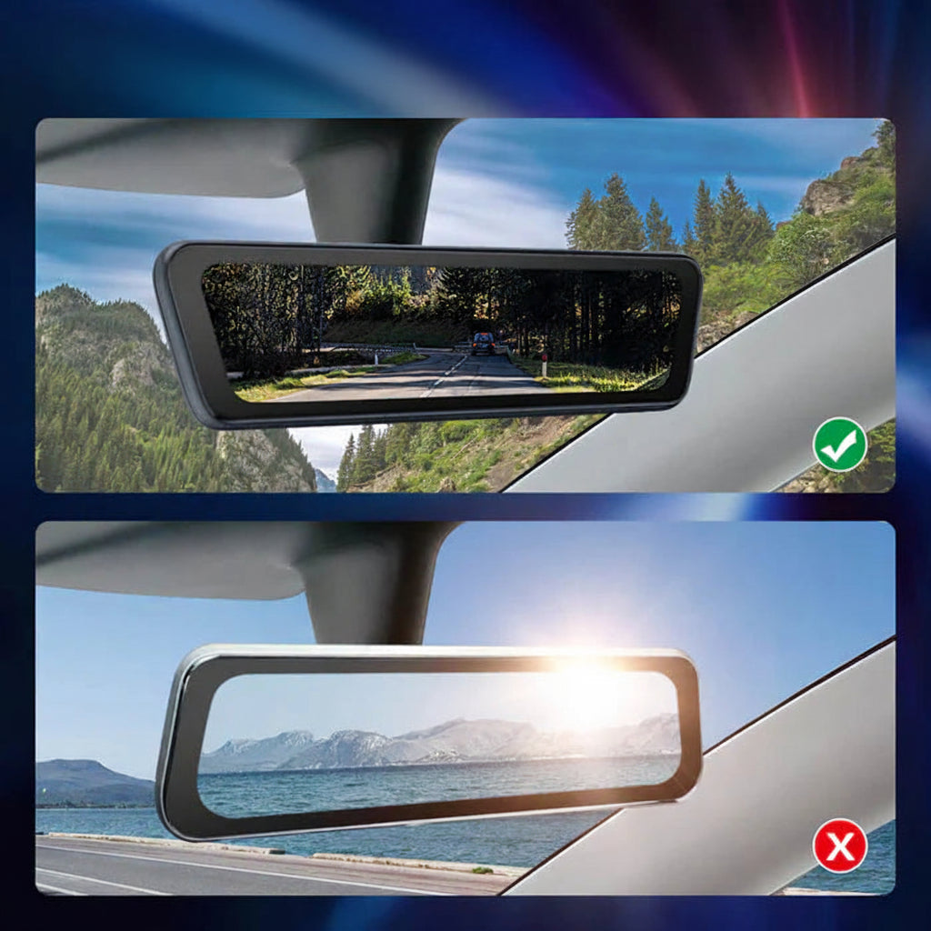 Hansshow 8,2" Zoll Rückspiegel Zweikanal Dashcam Recorder für Tesla Model 3 / Y / Highland / Juniper bei EV Motion Shop 
