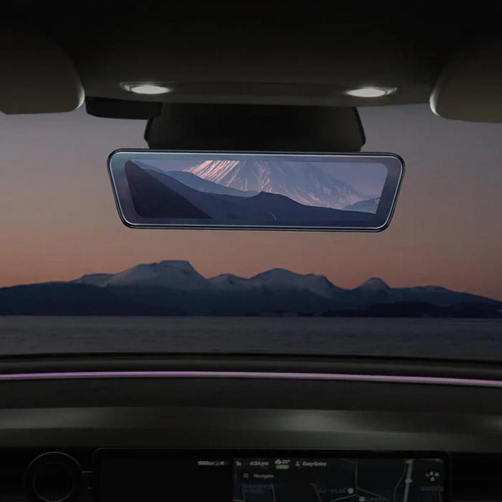 Hansshow 8,2" Zoll Rückspiegel Zweikanal Dashcam Recorder für Tesla Model 3 / Y / Highland / Juniper bei EV Motion Shop 