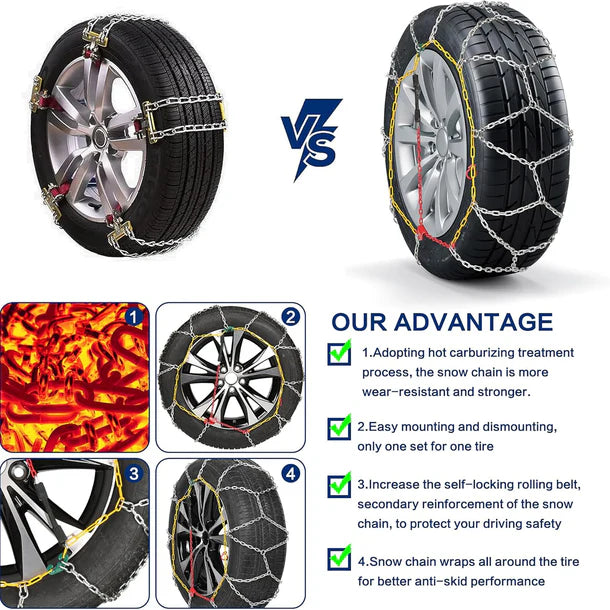 Yeslak Performance Schneeketten – Tesla Model 3 / Y / Highland / Juniper bei EV Motion Shop