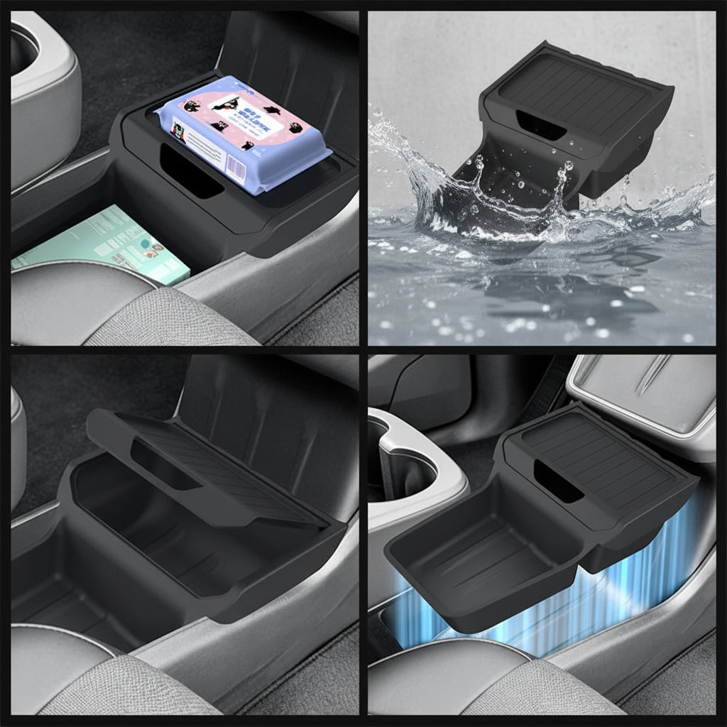 Yeslak Untere Mittelkonsolen Organizer – Tesla Model Y Juniper Standard bei EV Motion Shop