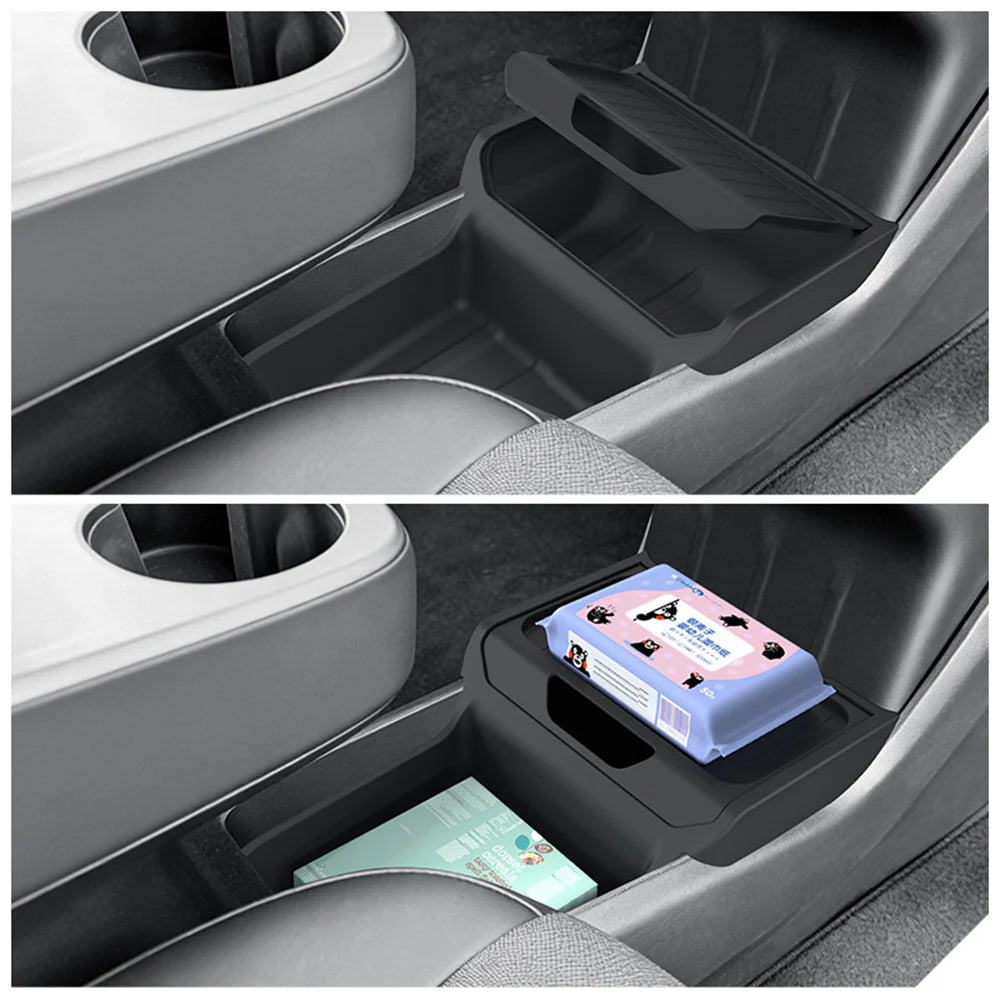 Yeslak Untere Mittelkonsolen Organizer – Tesla Model Y Juniper Standard bei EV Motion Shop