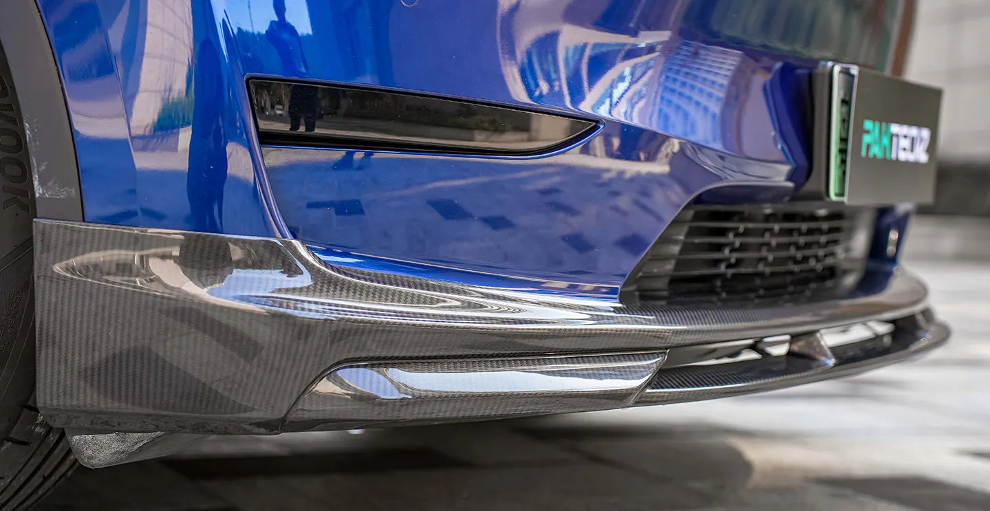 PAKTECHZ Frontlippe aus Carbon für Tesla Model Y bei EV Motion Shop