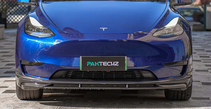 PAKTECHZ Frontlippe aus Carbon für Tesla Model Y bei EV Motion Shop
