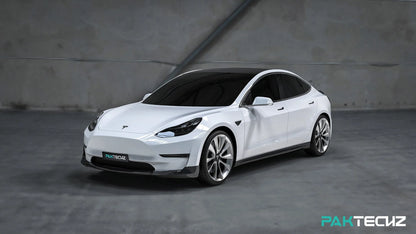 PAKTECHZ Frontspoiler aus Carbon für Tesla Model 3 bei EV Motion Shop