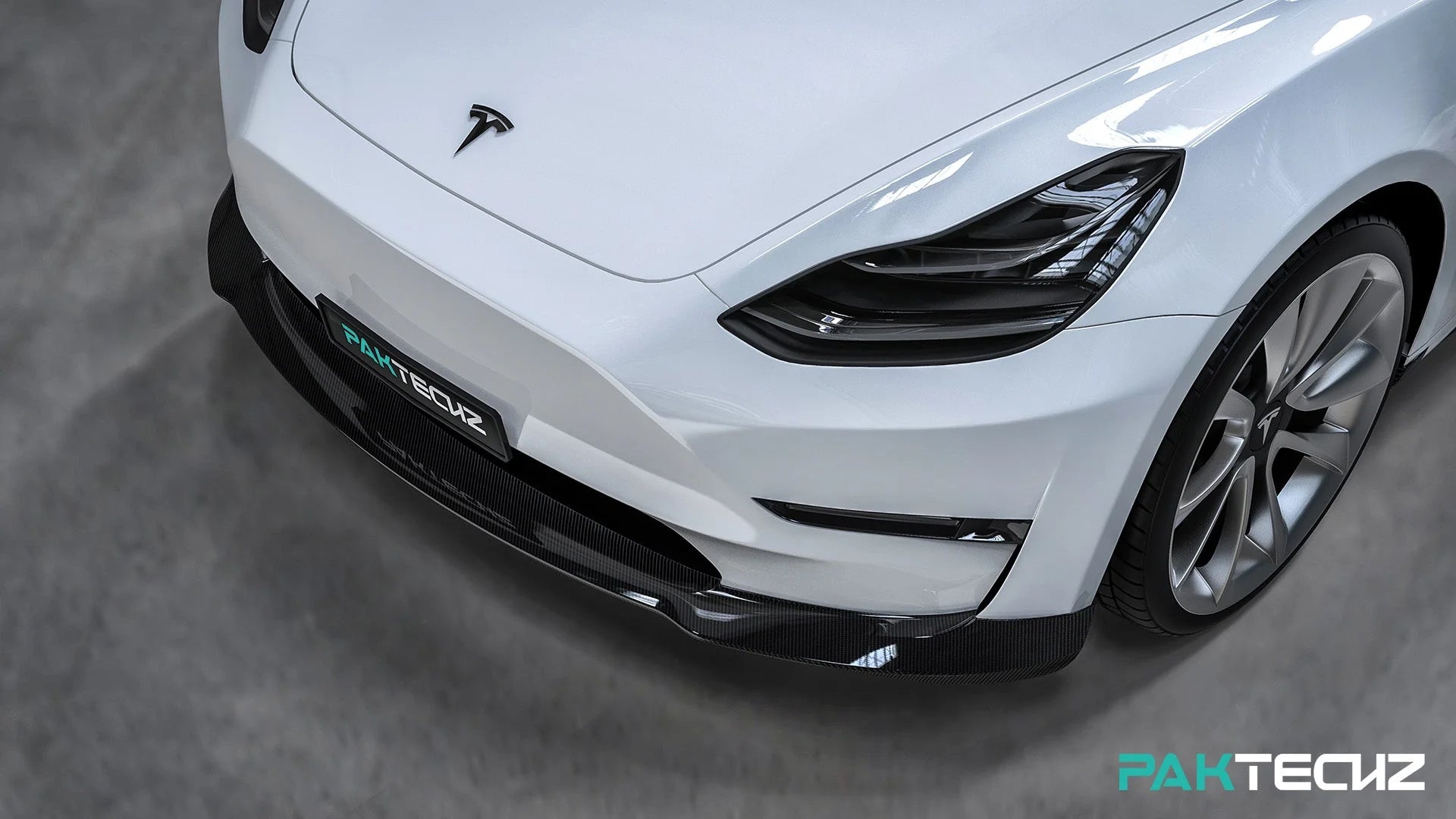PAKTECHZ Frontspoiler aus Carbon für Tesla Model 3 bei EV Motion Shop