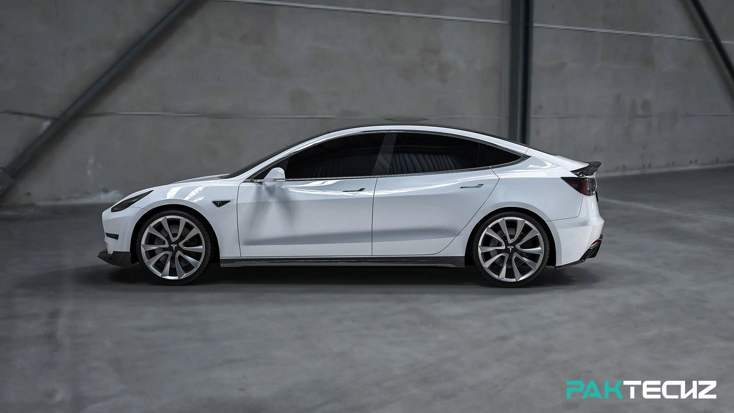 PAKTECHZ Frontspoiler aus Carbon für Tesla Model 3 bei EV Motion Shop