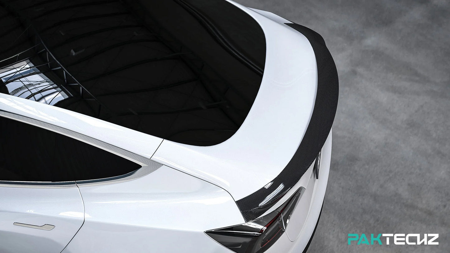 PAKTECHZ Heckspoiler aus Carbon für Tesla Model 3 bei EV Motion Shop
