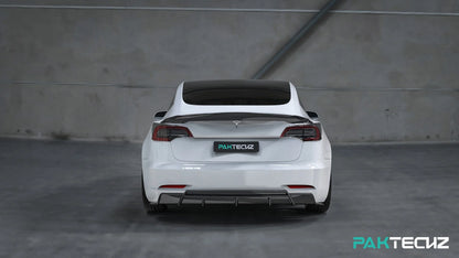 PAKTECHZ Heckspoiler aus Carbon für Tesla Model 3 bei EV Motion Shop