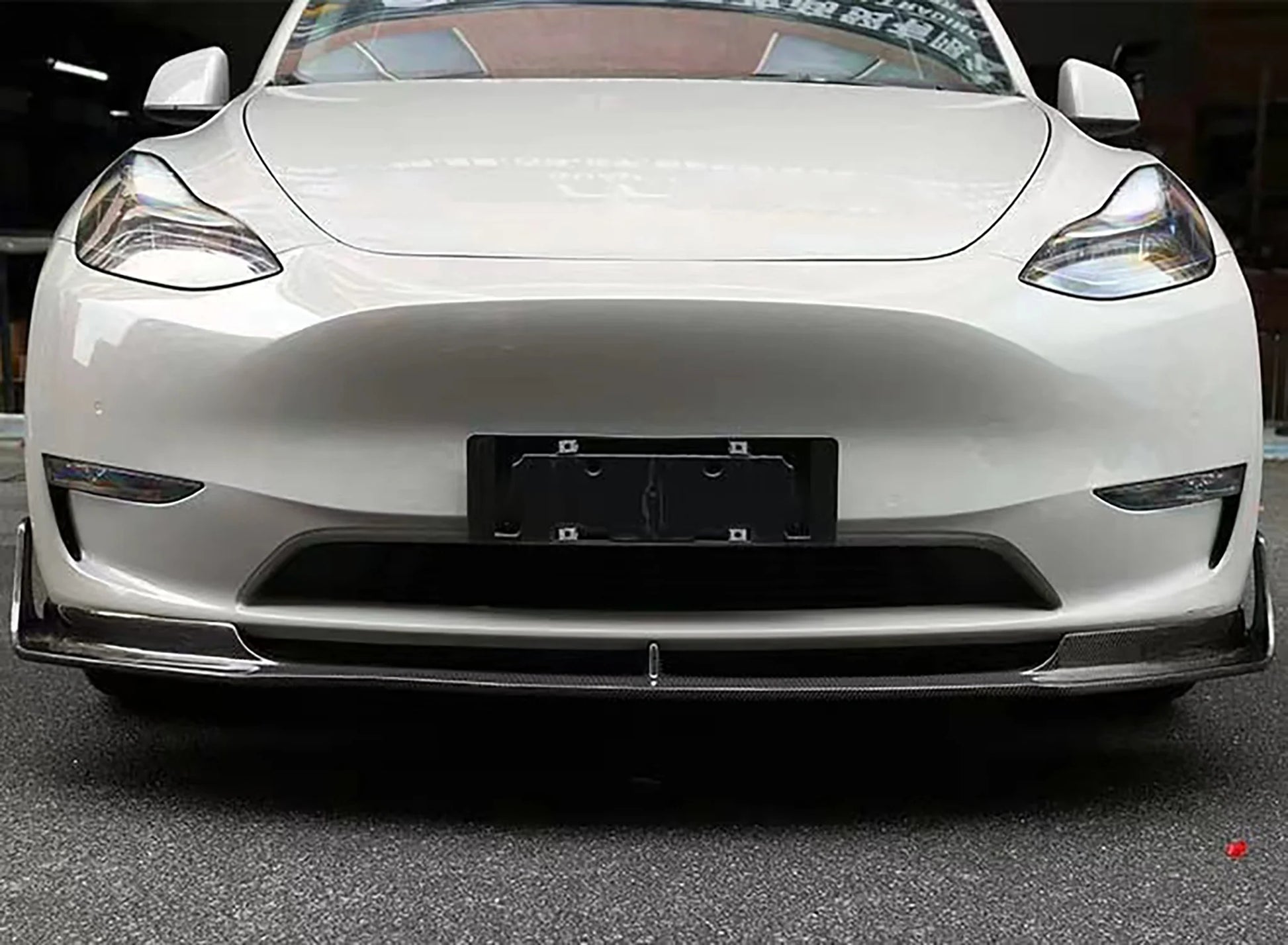 Yeslak V-Type Carbon Fiber Aero Front Lip – Tesla Model Y (Pre-Facelift) bei EV Motion Shop